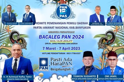 DPD PAN Banyuasin Resmi Buka Rekrutmen Caleg Jelang Pileg 2024